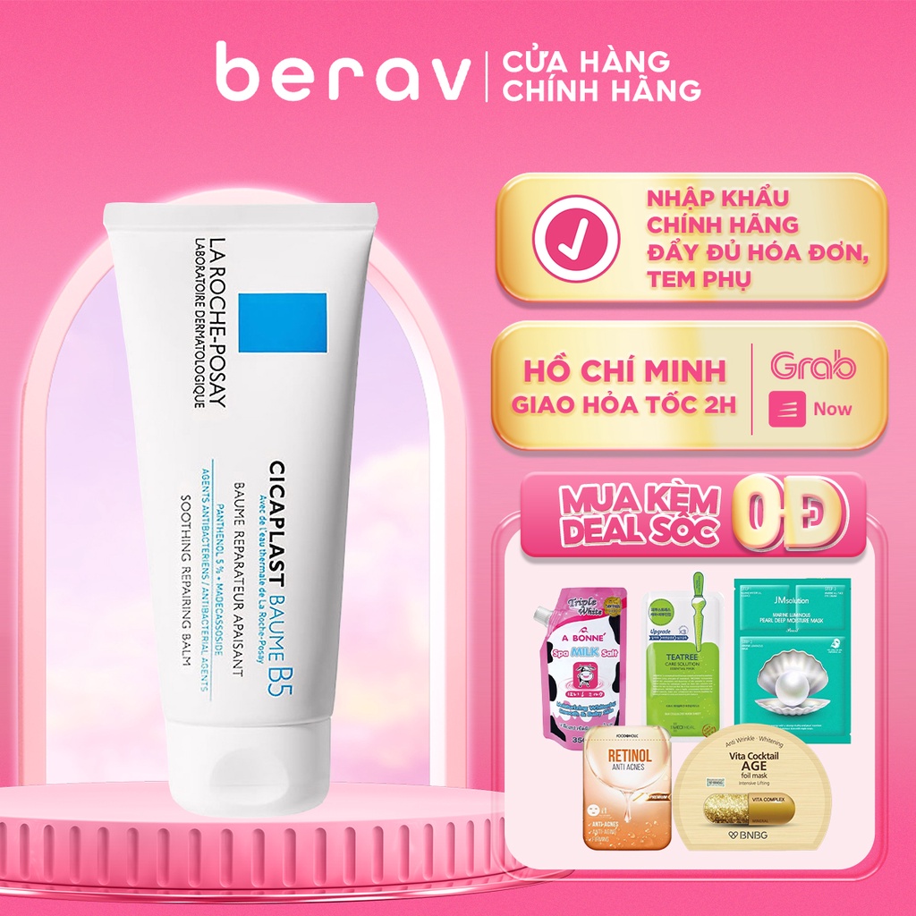 [40ml] Kem Dưỡng La Roche-Posay Cicaplast Baume B5 Làm Dịu Mát, Làm Mượt &amp; Phục Hồi Da phù hợp cho trẻ em 40ml