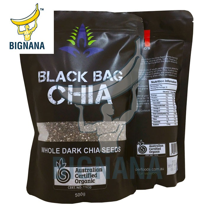 Hạt Chia Đen Úc - Black Bag Chia Túi 500gr Ngừa Lão Hóa, Giảm Cân | BigBuy360 - bigbuy360.vn