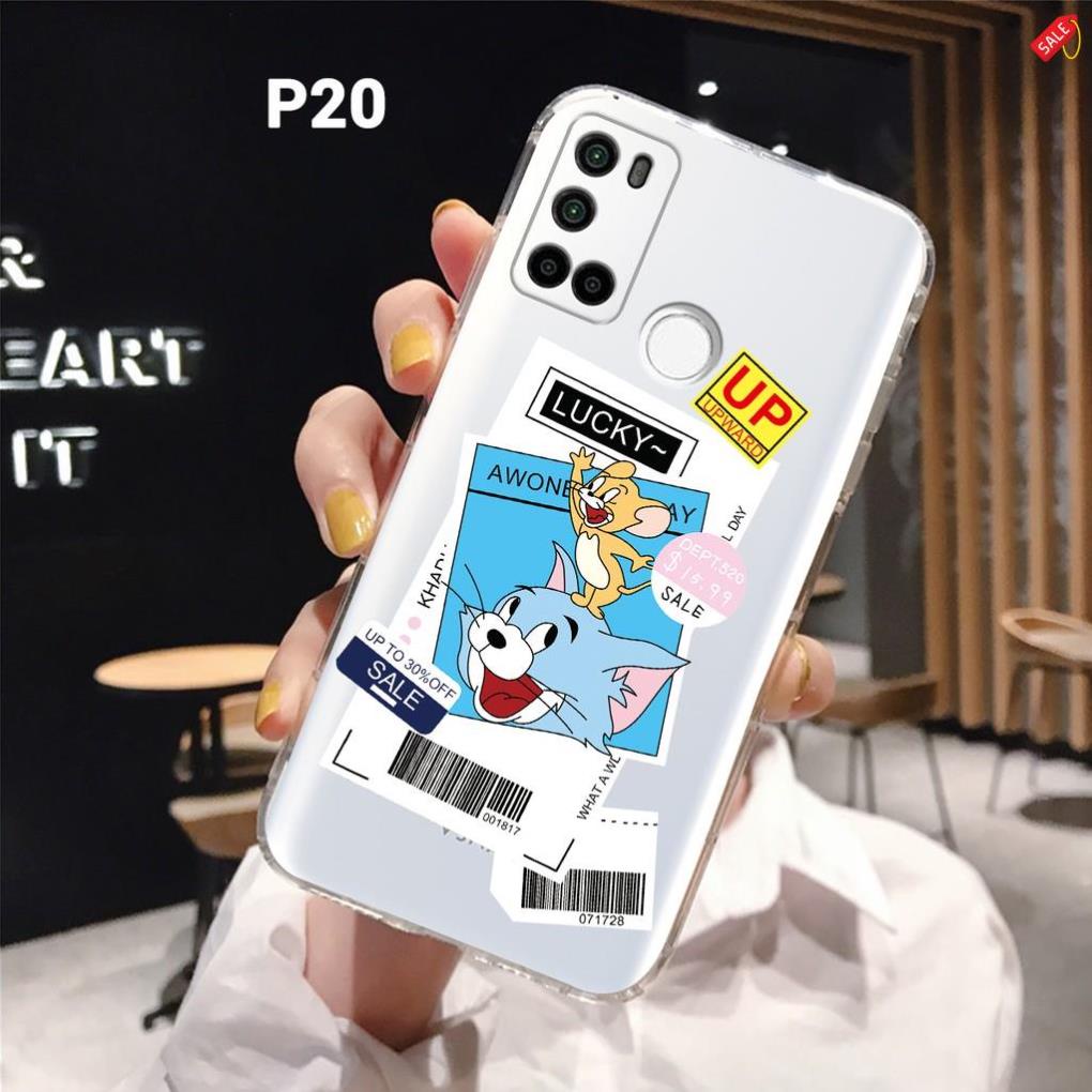 Ốp lưng Vsmart LIVE 4 - JOY 4 - STAR 5 dẻo trong in hình Tom và Jerry siêu cute cho các cặp đôi