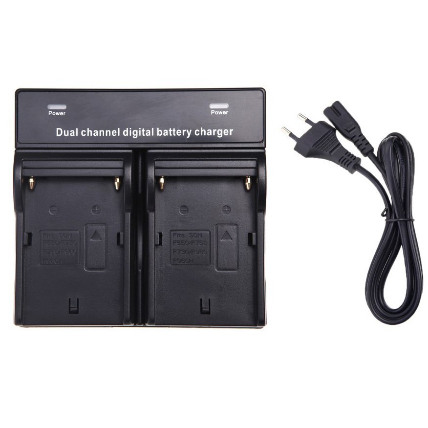 Bộ sạc pin kép chất lượng cao dành cho Sony Np - F970 F750 Qm91D Fm50 Fm500H Fm55H F960