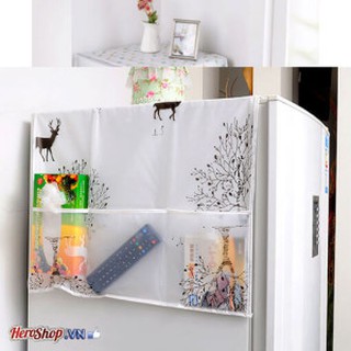 TẤM PHỦ TỦ LẠNH VẢI DÙ CÓ HỌA TIẾT