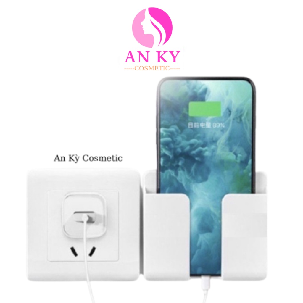 Kệ Dán Tường Có Khe Để Điện Thoại, Remote Điều Khiển Tiện Lợi