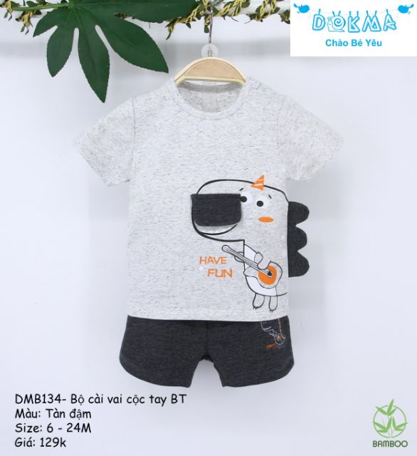 BỘ CỘC TAY CÀI VAI KHỦNG LONG DOKMA (SIZE 6-24M)