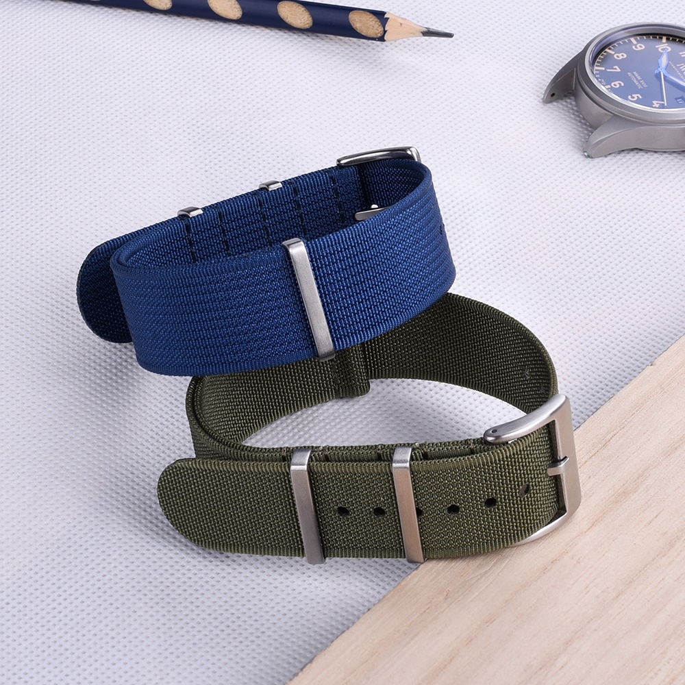 Dây Đeo Đồng Hồ Bằng Nylon Bện 20mm 22mm Có Thể Tháo Rời Thời Trang Unisex