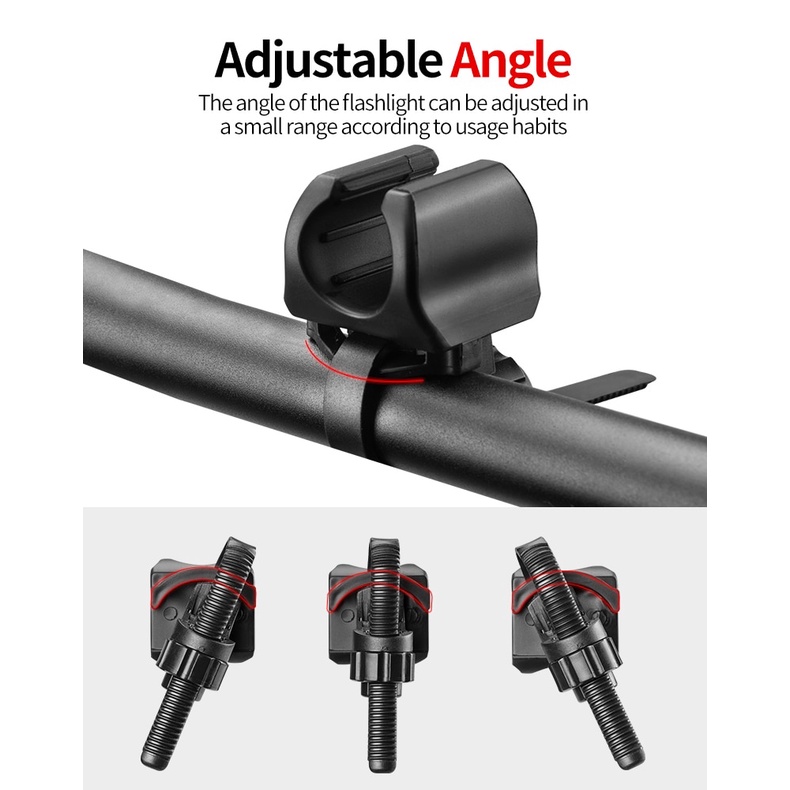 Fulfilled by Shopee Giá đỡ đèn pin ROCKBROS có thể xoay tháo lắp nhanh tiện dụng cho xe đạp leo núi MTB