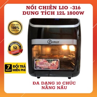 Nồi chiên không dầu nồi chiên không dầu điện tử  Liolux 316 12L Thái Lan bảo hành 12 tháng