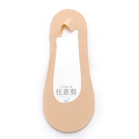 Vớ Thuyền cotton Lụa silicone Chống Trượt Miệng Nông Tàng Hình Thời Trang Xuân Hè Cho Nữ