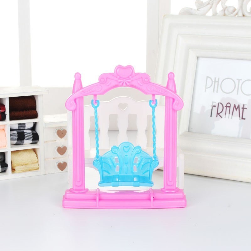 Phụ kiện đồ chơi búp bê xích đu công chúa mini