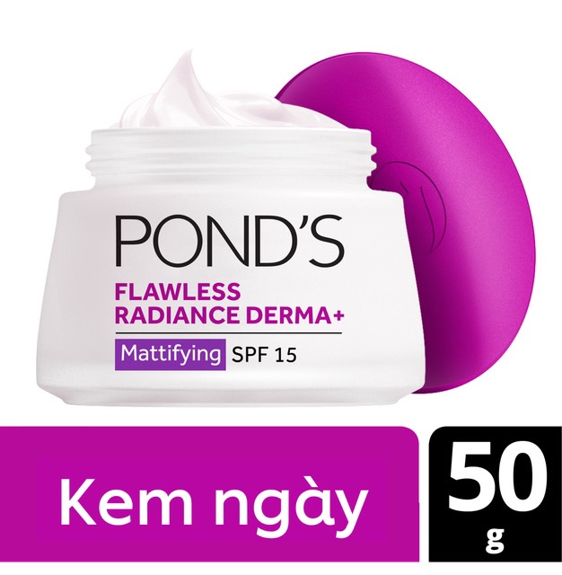 Combo kem dưỡng trắng da cao cấp ponds 50g ngày và đêm không tì vết