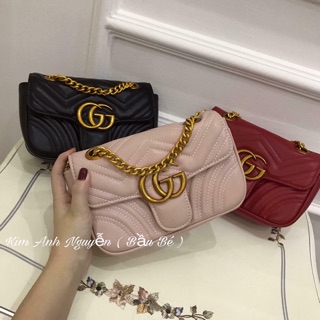 Túi chữ G trần ô size22