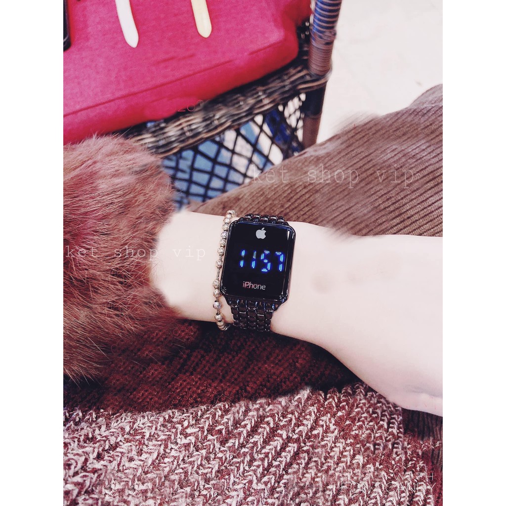 {HOT}Đồng hồ iphone màn hình CẢM ỨNG điện tử quai hợp kim không rỉ pin siêu bền thời thượng | BigBuy360 - bigbuy360.vn