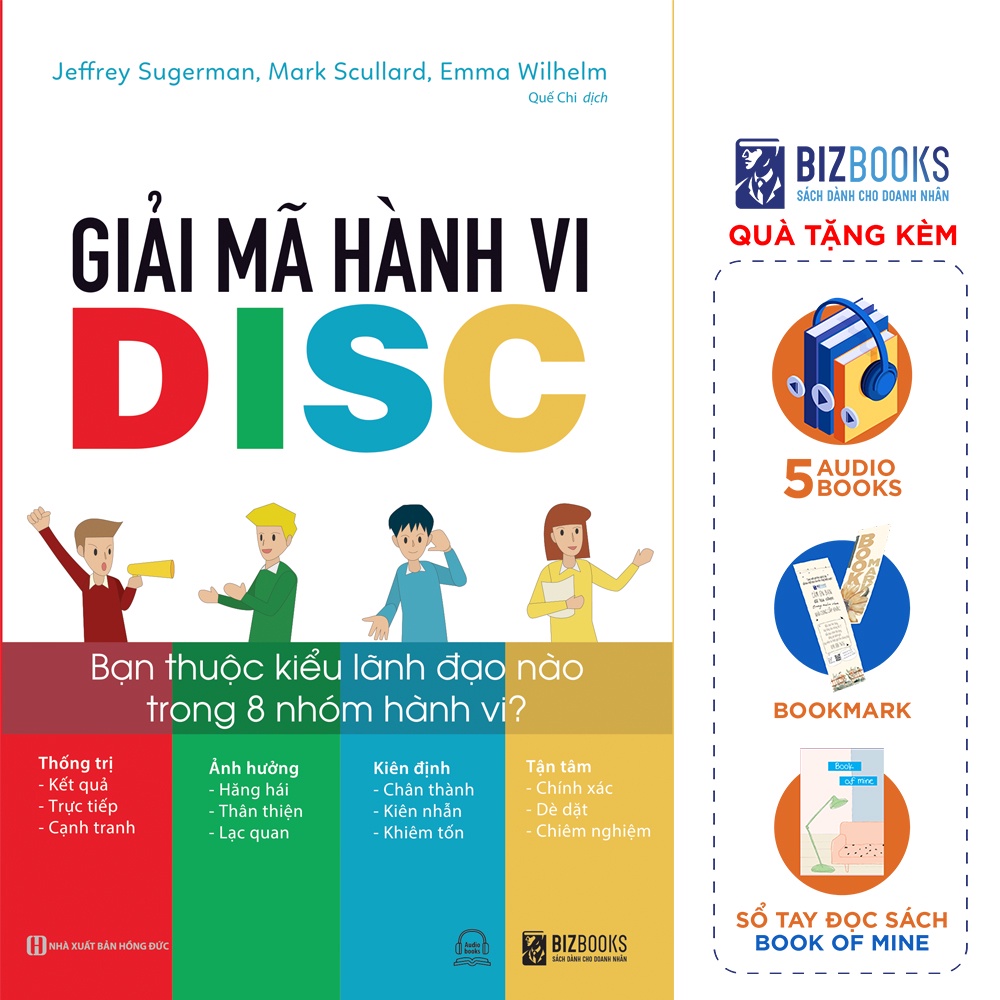 BIZBOOKS - SÁCH - Giải Mã Hành Vi DISC: Bạn Thuộc Kiểu Lãnh Đạo Nào Trong 8 Nhóm Hành Vi?