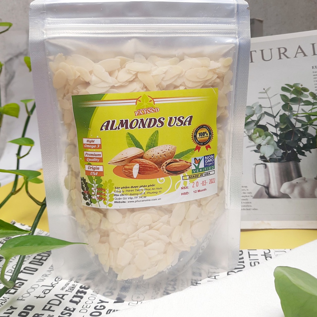 Hạnh nhân lát, 500gr