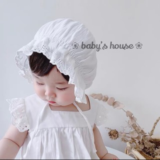 Mũ tiểu thư cho bé - đũi trơn( 6-10kg)