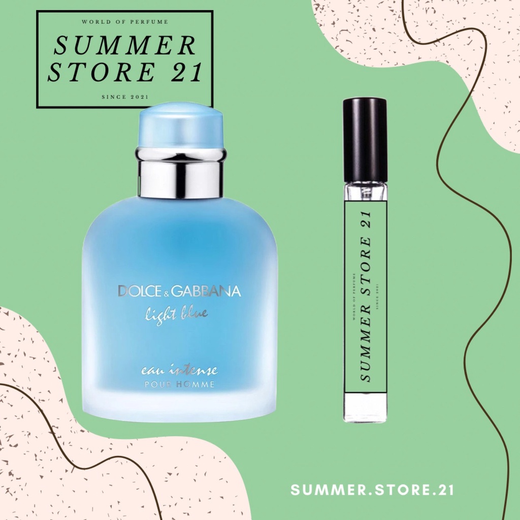Nước hoa Dolce & Gabbana Light Blue Eau Intense Pour Homme - 5𝘮𝘭/10𝘮𝘭