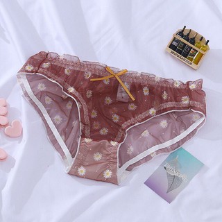 combo 10 quan lót ren hoa cúc tơ lụa