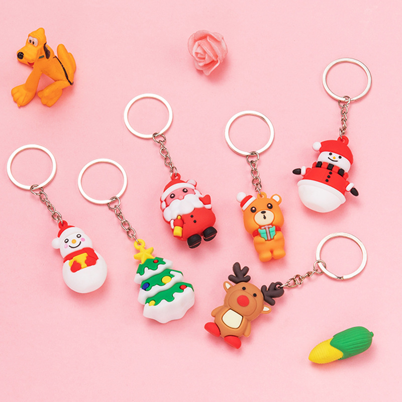 Móc Khóa Kim Loại Kiểu Dáng Chủ Đề Giáng Sinh Dễ Thương