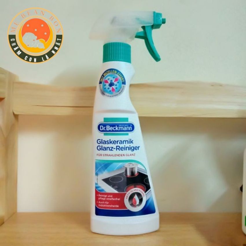 Tẩy dầu mỡ Dr.Beckmann 250ml của Đức tẩy sạch bếp từ, bếp ga, lưới lọc máy hút mùi, tường ốp, chậu rửa bát