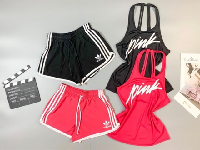 Áo tank top Pink gym nữ , áo tập nữ ba lỗ