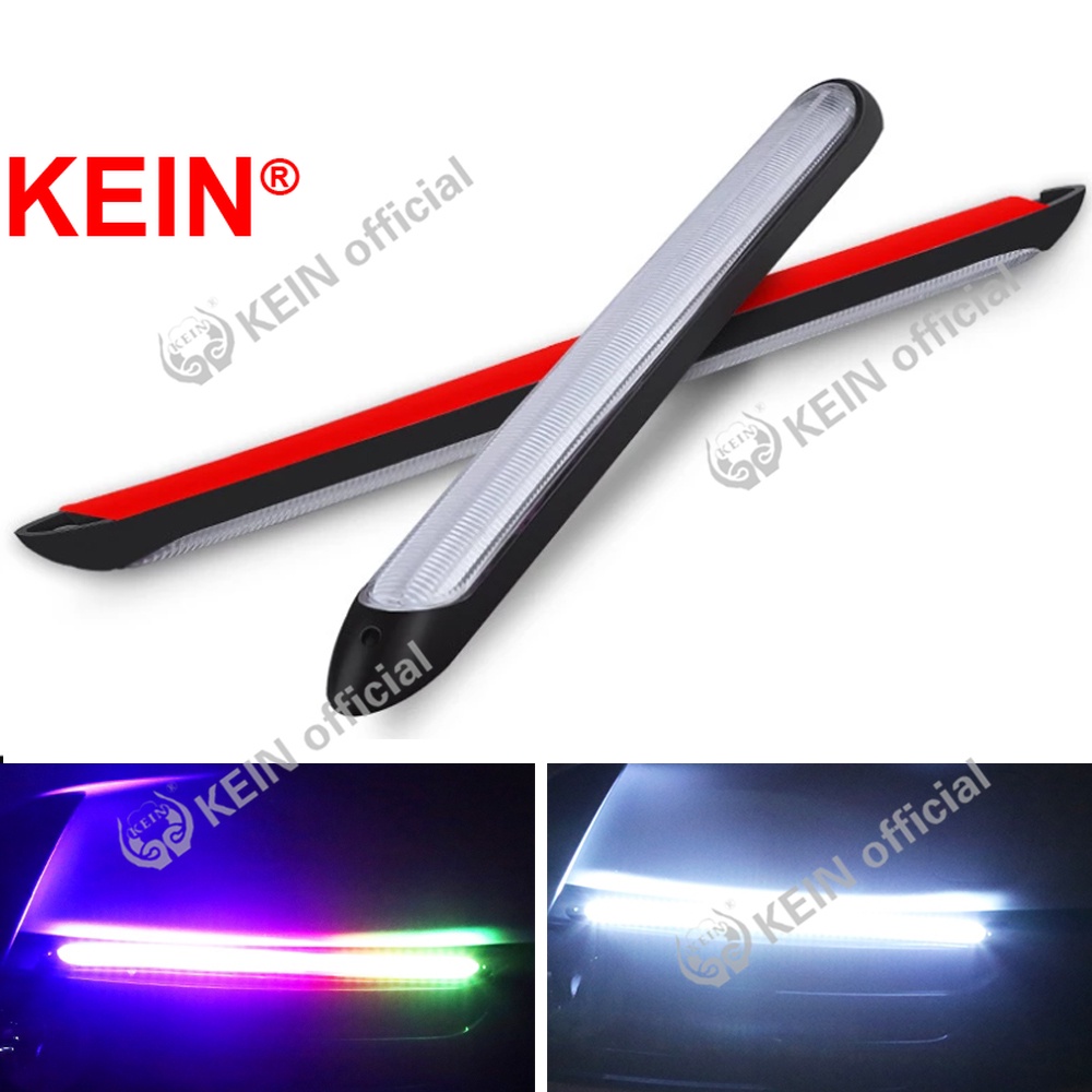 Dây Đèn Led Drl RGB 12V Ánh Sáng Trắng/Vàng/Xanh Dương Dùng Trang Trí Xe Hơi