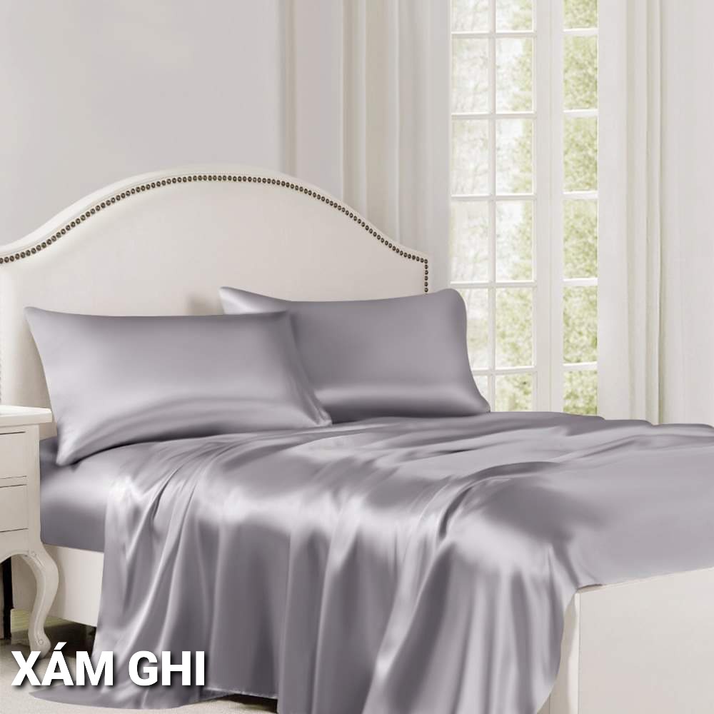 Ga lẻ phi lụa Thái Tuấn cao cấp loại I, drap bọc nệm bo chun vải lụa mát mịn thoáng khí _Chăn ga sỉ HCM