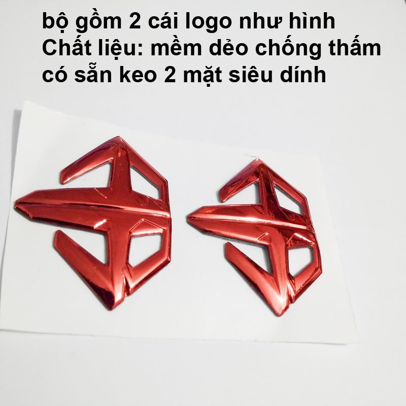 Bộ 2 tem Logo AB KIM CƯƠNG Honda Air Blade đủ màu chọn