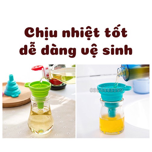 Phễu rót nước silicone gấp gọn đa năng