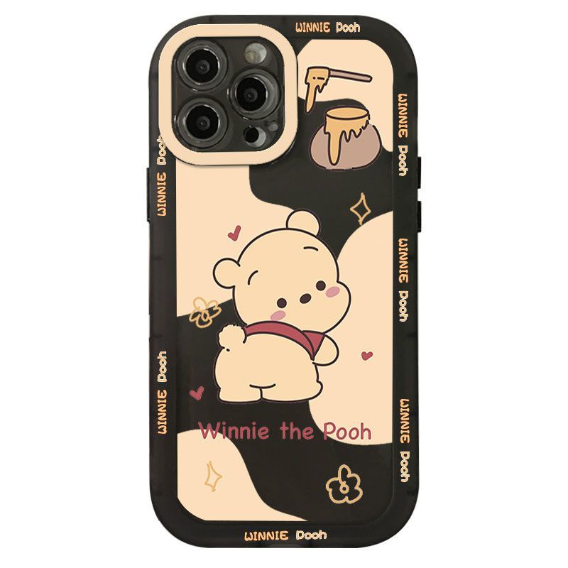 Ốp Điện Thoại Silicon Trong Suốt Hình winnie the pooh Cho iphone 14 pro max 13 pro 12 iphone 8 plus 7 xr