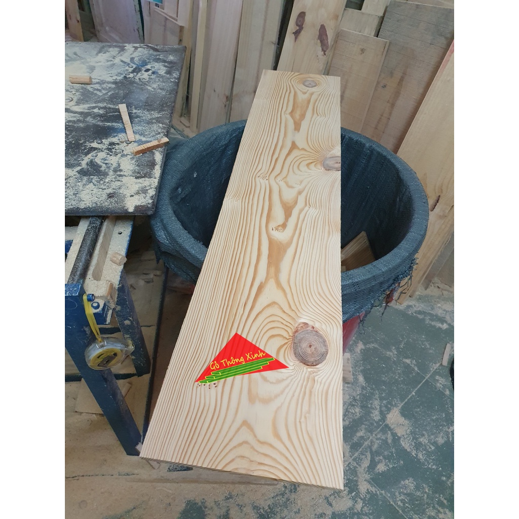 Gỗ thông mặt lớn rộng 24cm, dài 1m, dày 1cm đã bào đẹp 4 mặt phù hợp để trang trí, chế loa bluetooth, DIY