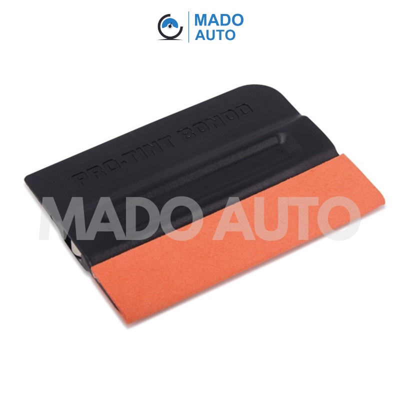 Gạt dán Decal ô tô CÓ NAM CHÂM lưỡi bọc da lộn MADO AUTO F240