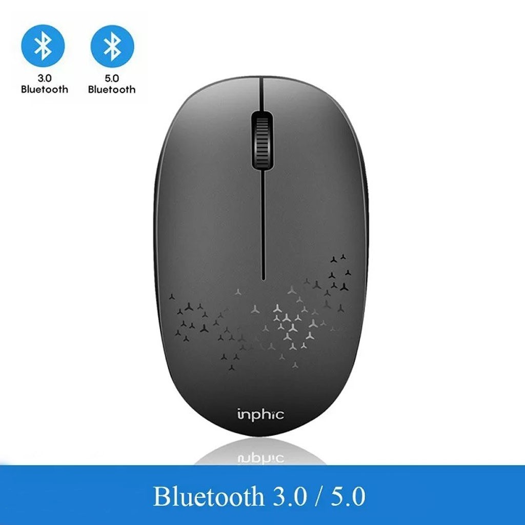 Chuột Không Dây Bluetooth Mini Inphic E5B 1200DPI-Chính Hãng, Chuột Chống ồn Phù Hợp Sử Dụng Văn Phòng -dc4521