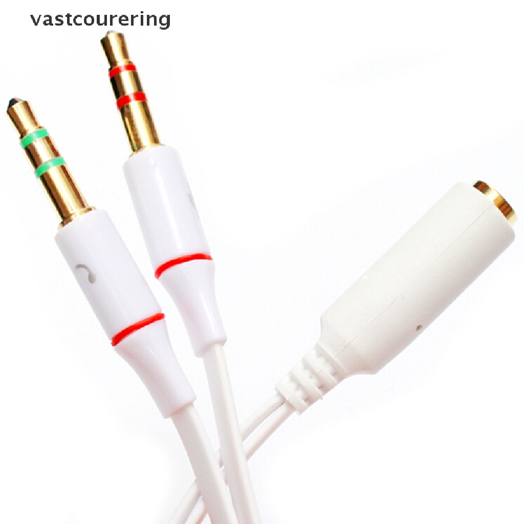 1 Giắc Cắm Chia Chữ Y 2 Đầu Đực Sang 1 Đầu Cái 3.5Mm