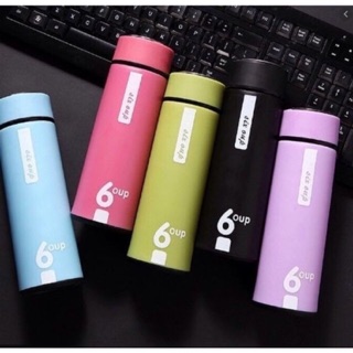 2 PCS BÌNH GIỮ NHIỆT LÕI THUỶ TINH.450ml THANH LÝ HÀNG KHUYẾN MÃI 95% KO HỘP