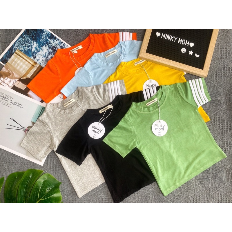 Bộ minky mom ngắn tay cho bé ❤️ freeship ❤️ bộ cộc thun lạnh loại 1 chính hãng bé trai bé gái
