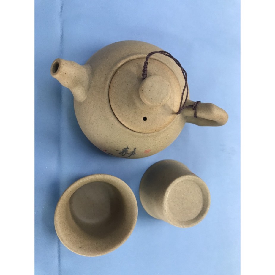 BỘ ẤM TRÀ NHAM SA CAO CẤP - CHỮ TĨNH - 1 ẤM 6 CHÉN cam kết hàng đẹp