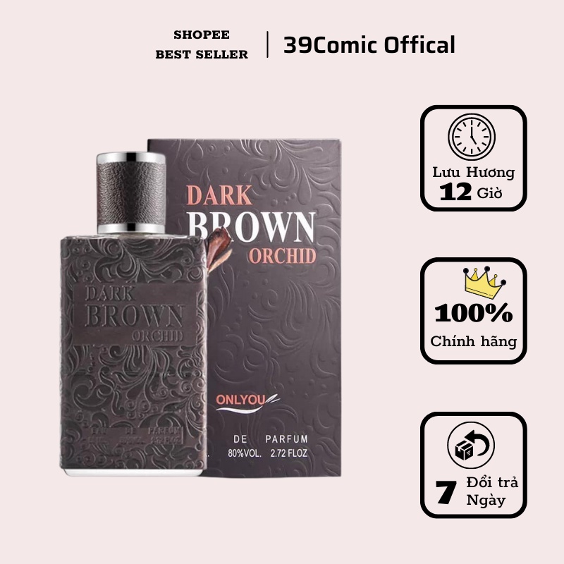 Nước Hoa Nam Cao Cấp Dark Brouwn 80ml Bản Đặc Biệt Nước Hoa Thơm Lâu 12h Sang Trọng, Nam Tính