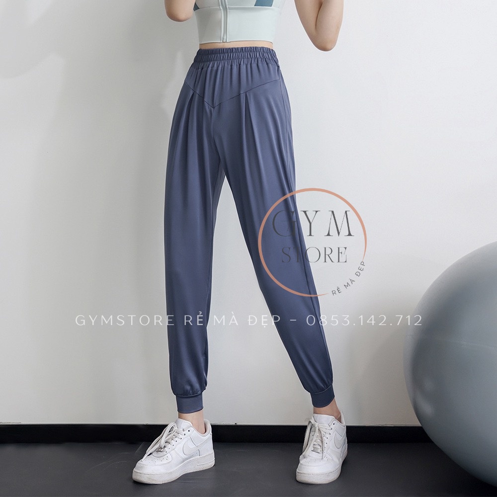 Quần Jogger Nữ Thun Co Giãn Thoáng Mát Tập Gym Yoga Zumba Đồ Tập Nữ Rẻ Đẹp GYMSTORE 149