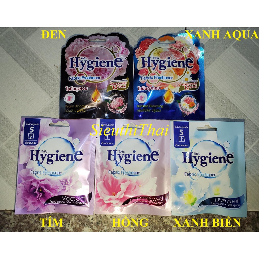 Combo 05 túi thơm HYGIENE gói 8gr- Hàng Thái Lan