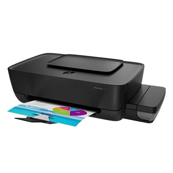 Mực dành cho máy in HP INK Tank 115, combo gồm 4 màu đen, xanh, đỏ, vàng