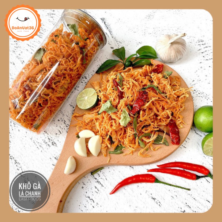 Khô gà lá chanh 300g, Đồ ăn vặt ngon
