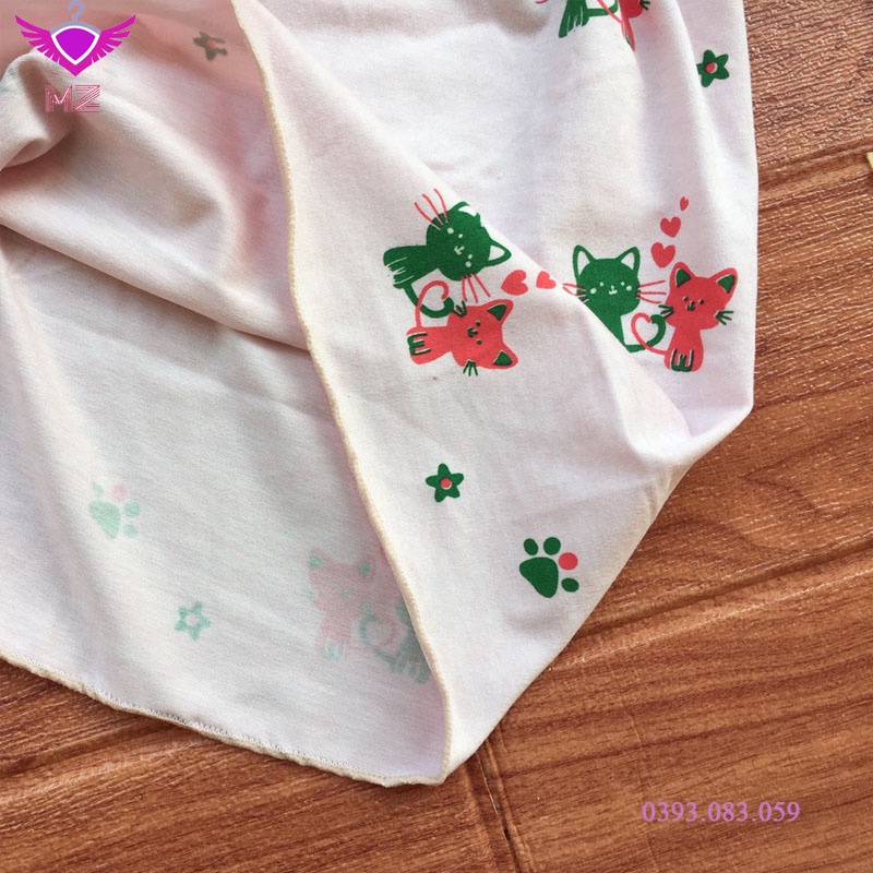 Quần Đùi Kitty Mặc Đi Ngủ Nữ ❤️ Quần short thun dáng ngắn thiết kế viền bèo họa tiết hoạt hình