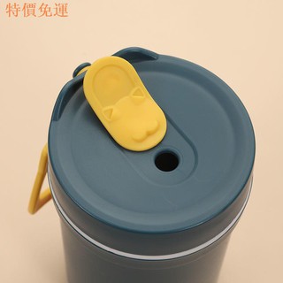 Cốc Uống Sữa Có Nắp Và Muỗng Chất Liệu Lúa Mạch