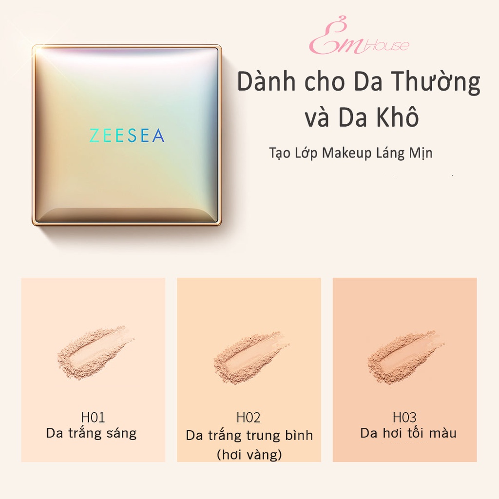 Phấn Phủ Dạng Lì Cho Da Khô Và Da Thường ZEESEA Matte Setting Powder