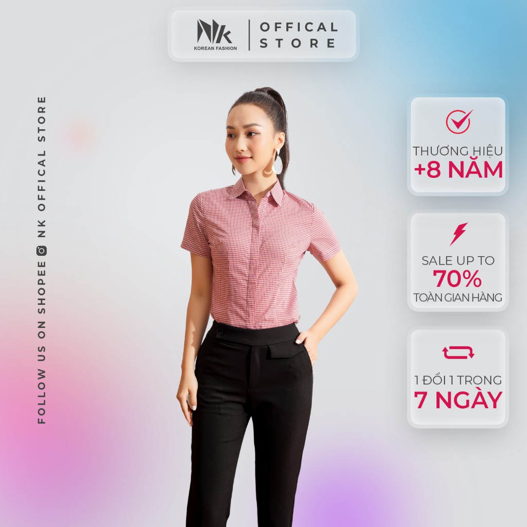 Quần Tây Nữ Công Sở NK FASHION Ống Côn Năp Túi Cài Khuy Lệch NKQU2011003