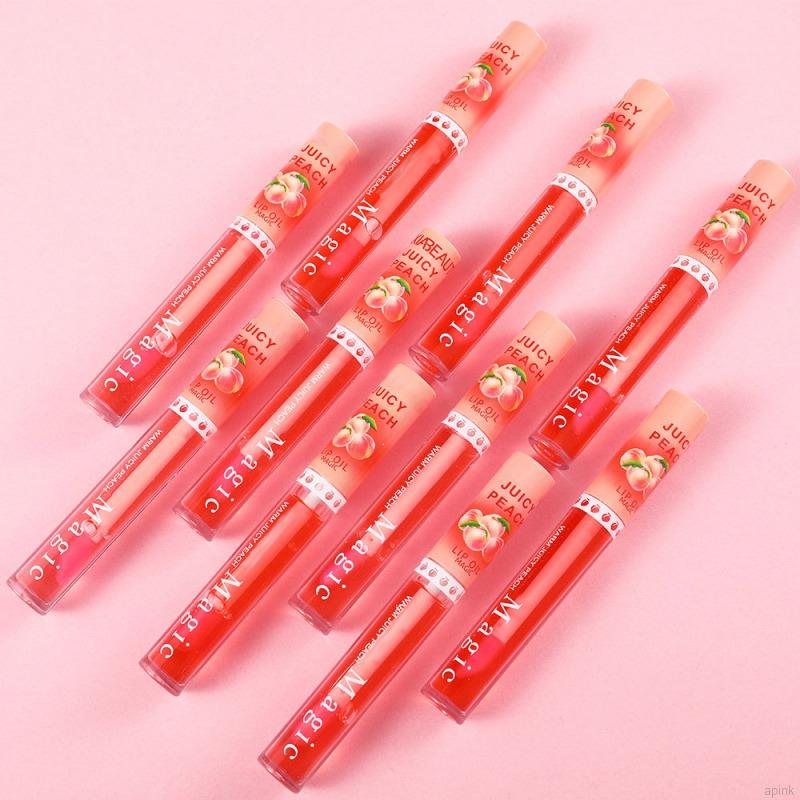 [Hàng mới về] Son Bóng Đổi Màu Không Dính Thành Cốc Lâu Trôi Hương Đào 6ml | BigBuy360 - bigbuy360.vn