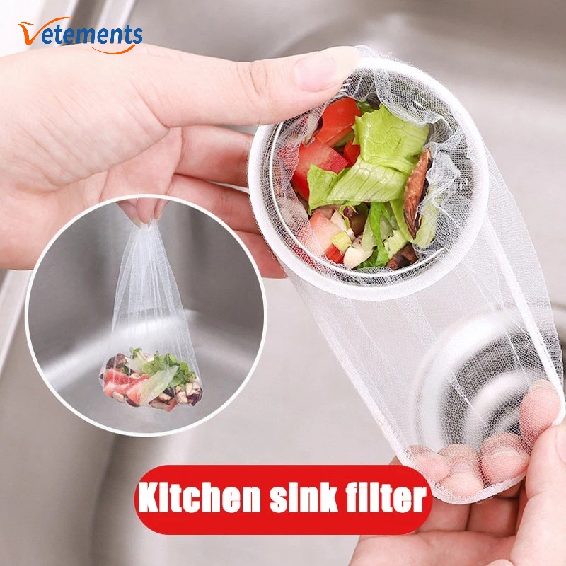 Set 30/100 Túi Lọc Rác Bồn Rửa Chén Bằng Polyester