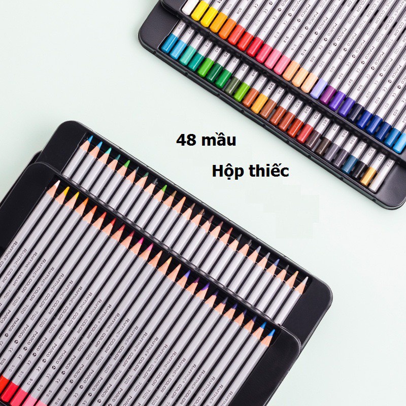Bộ Chì Màu Khô Hộp Thiếc MACRO RAFFINE 24/36/48/72 Màu cao cấp