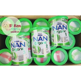 Sữa bột Nan Organic số 1-2-3 400gr date 2021