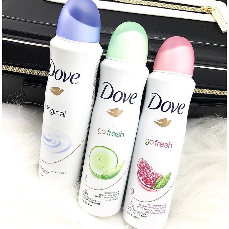 Xịt khử mùi Dove nữ Talco 150ml