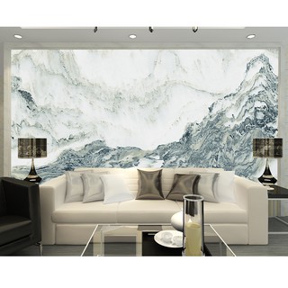 Tùy chỉnh ảnh hình nền tường 3d màu nước mực vẽ phong cảnh trang trí bức tranh tường